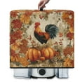 thumbnail image 2 of ZIATUBLES Rooster Pumpkin Maple Leaf Print Dust Cover for Juicer Machine Stain Resistant Canvas Dustproof Protective Autumn Juice Extractor Cover Case Fits Blender, 17 "W x 11 "D x 15 "H, 2 of 7