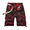 Red, variant on Men's 100% Cotton Camo Cargo Shorts, Multi Pockets Relaxed Fit Tactical Casual Shorts Without Belt