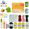 thumbnail image 1 of MesaSe 3PCS Crochet Kit for Beginners Complete Crochet Knitting Kit Adorable Doll Bee Dinosaur Crochet Starter Pack DIY Crochet Kit Crochet Craft Kit with Step-by-Step Tutorials for Adult, 1 of 7