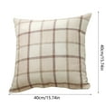 thumbnail image 4 of Linen Chenille Throw Pillow Covers Heavy Lined Decorative Cushion Cases Rustic Farmhouse Square Burlap Style Soft Comfy Solid Covers for Sofa Couch Bed Living Room Indoor Outdoor Decor, 4 of 4