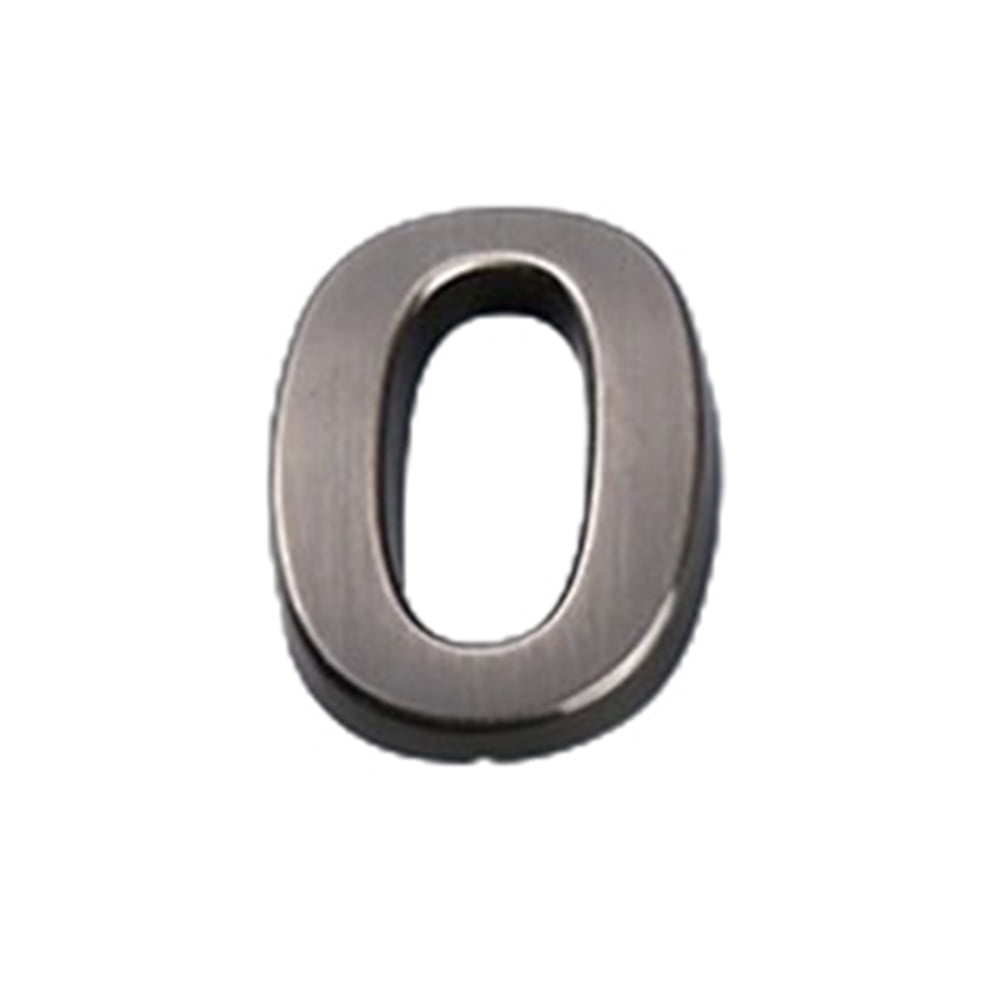 GLFSIL Polished Chrome Door Numbers 09 50mm Selfadhesive Solid House
