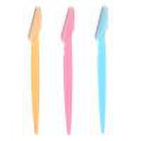 Afeitadora Facial Para Cejas Herramientas de maquillaje con Mango antideslizante, afeitadora de cuchilla facial, depilación (rejilla), 3 uds.