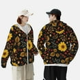 thumbnail image 6 of Kll Sunflowers Leaves Print Men'S Women’s Upf 50+ Sun Protection Outdoor Hoodie Jacket Long Sleeve Fishing Hiking Performance Shirt- Medium, 6 of 8