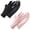 Black+Pink, variant on 2 Pairs Touch Screen UV Protection Ice Silk Driving Gloves, Breathable Non Slip Outdoor Gloves for Women