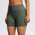 thumbnail image 4 of Women's High Waisted Biker Shorts Stretchy Tummy Control Workout Shorts, 4 of 8