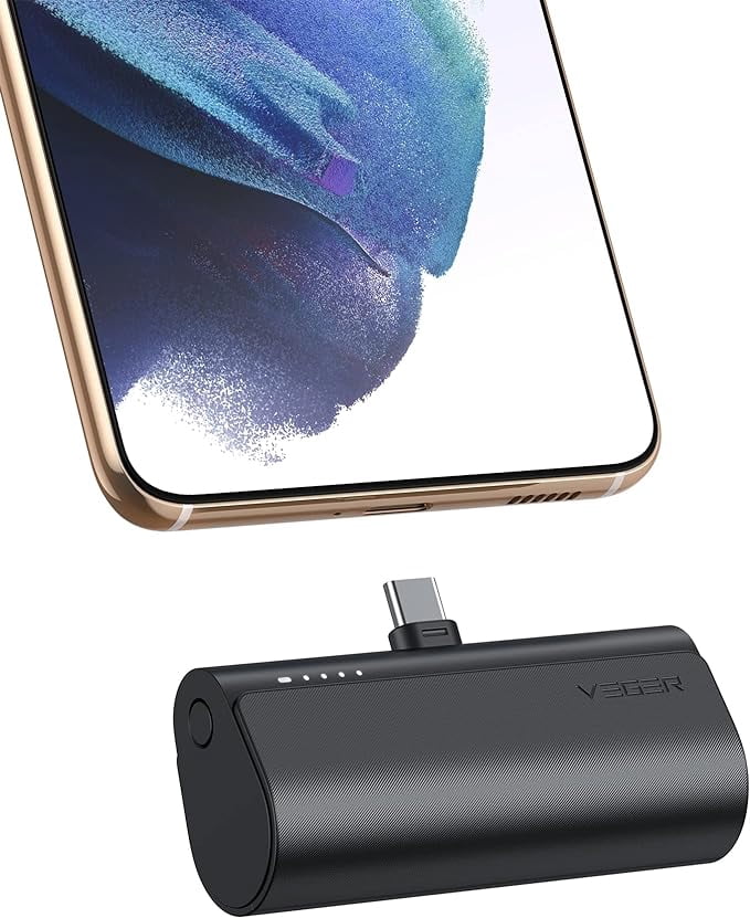 VEGER Portable Charger 5000mAh - Fast Charging USB C Power Bank for Samsung Galaxy, Pixel, Moto, LG, Android Phones