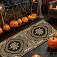 thumbnail image 5 of Mitzzllc Runner Rug 2'x6' Non Slip Hallway Vintage Rugs,Machine Washable Long Floor Carpet Entryway Area Rugs,Black and Khaki, 5 of 9
