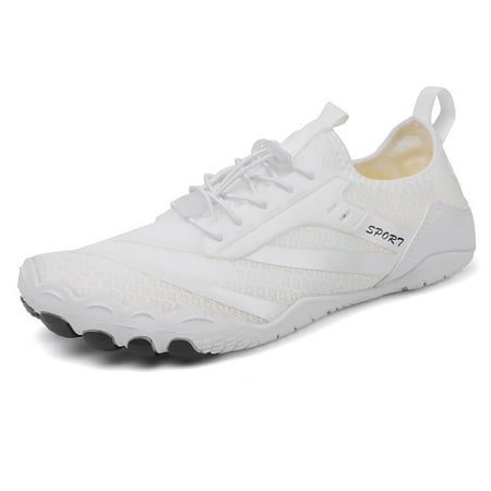 

EDFRWWS Shoes Breathable Diving Sneaker Wading Shoes for Lake Hiking (white 44)