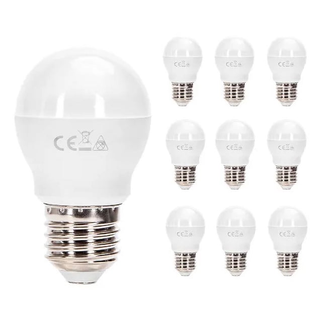 Lampara Foco Led Ahorrador G45 E27 3w 10pcs Aigostar