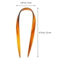 thumbnail image 3 of 4 Pcs Épingle à Cheveux en Acétate en Forme de U Fourchette Support Accessoires pour Cheveux pour Femmes, 3 of 8