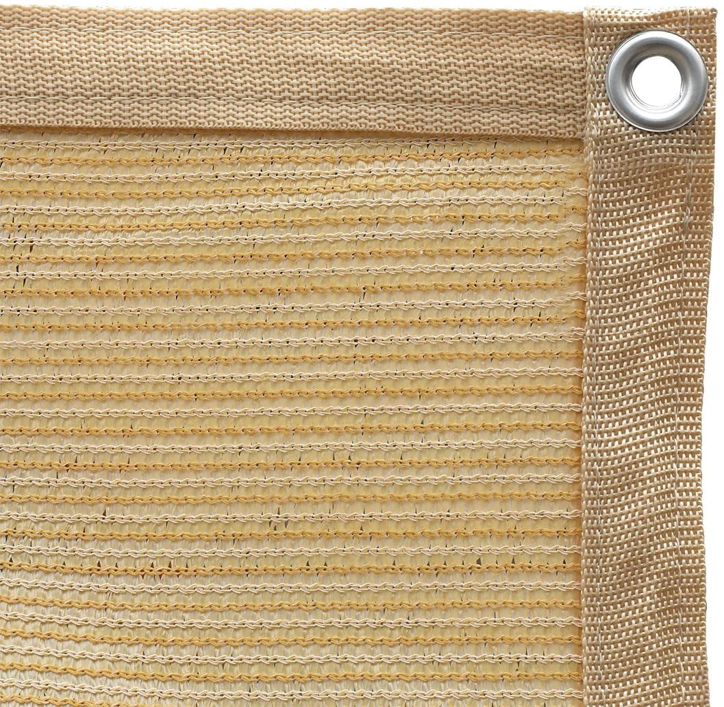 10 ft. x 12 ft. 90% Shade Fabric Sun Shade Cloth with Grommets for Pergola Cover Canopy (12-Bungee Balls)