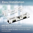 thumbnail image 4 of TRENDnet TC-P12C6V 12 Port Cat6 Patch Panel, Unshielded Patch Panel with Wall Mount and 89D Bracket, Black, 4 of 10