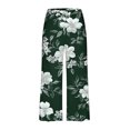 thumbnail image 5 of Lounge Sets for Women Two Piece Casual Floral Print Short Sleeved Round Neck and Cropped Pants Set, 5 of 7