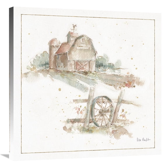 Global Gallery's 'Farm Friends XV' By Lisa Audit Stretched Canvas Wall Art