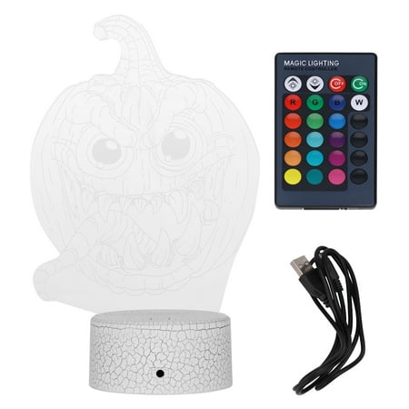 

Pumpkin Shaped Night Light Without Battery (Crack Touch Remote Control)