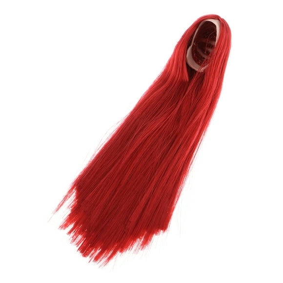 Peluca de Pelo de Muñeca 1/6 Sunnimix 15cm Gris Rojo