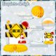 thumbnail image 4 of 10 Piezas De Centros De Mesa De Panal De Construcción, Decoración De Fiesta De 3Er Cumpleaños Para Niños, Camión Volquete, Cono De Coche, Zona De Construcción, Centros De Mesa De Cumpleaños De 3 Años,, 4 of 5