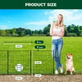 thumbnail image 4 of Decorative Garden Fence for Outdoor Use - 24in(H) x 14.8ft(L) 8 Panels - Metal Animal Barrier for Dogs & Rabbits, Flower & Plant Edging for Yard & Patios, 4 of 6