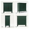 thumbnail image 5 of CBJCBJ Retro 34" Sideboard Buffet Cabinet with Storage, Accent Cabinet for Dining Room, Living Room,Green, 5 of 6