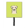 thumbnail image 1 of Checkerboard Lime Green Yellow Labrador Leash Or Key Holder, 4.25 W x 7 H In., 1 of 1