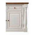 thumbnail image 2 of Homestyles Monarch Wood Kitchen Island in Off White, 2 of 22