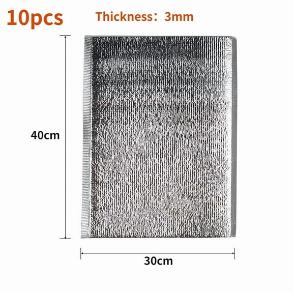 10 pcs/lot Reusable Aluminum Foil Insulated Food Storage Bag Dual Purpose Lunch Snack Picnic Hot Cold Pouch  Kitchen Organizer
