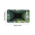 thumbnail image 5 of 3D Optical Illusion Rug, Brick Bottomless Hole Design Non- Area Rug for Living Room, Bedroom, Front Door Mat, Playroom & Gameroom Floor Carpet Decor, 5 of 5