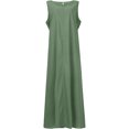 thumbnail image 3 of JustVH Women Casual Thin Summer Sundress Loose Beach Maxi Linen Office Pockets Dress, 3 of 6