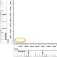 thumbnail image 6 of 1/7 CT Round & Baguette Cut White Cubic Zirconia Miligrain Engagement Band Ring In 14K Yellow Gold Plated Sterling Silver (Color: White, Clarity: VVS1-VVS2, 0.15 Cttw) -7.5, 6 of 7