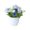 Blue, variant on FTsdfkl Artificial Rose Mixed Potted Plants, Silk Rose Flower Arrangements, Multicolor Rose Bouquets with White Pots, for Home, Office, and Balcony Decor