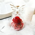 thumbnail image 4 of Ángel flor inmortal, cubierta de cristal rosa, regalo de Navidad y San Valentín, 4 of 5
