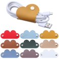 thumbnail image 6 of 1Pcs Cartoon Leather Desktop Storage Earphone Cord Winder Cable Management Winder Tie Cable Winder Cord Organizer RED, 6 of 8