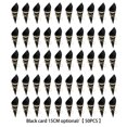thumbnail image 1 of 50 Pieces Candies Biscuits Pastry Pastry Present Storage Wrapping Cones Portable Single Use Gift Bag Holder Packing Paper DIY Crafting Black, 1 of 8