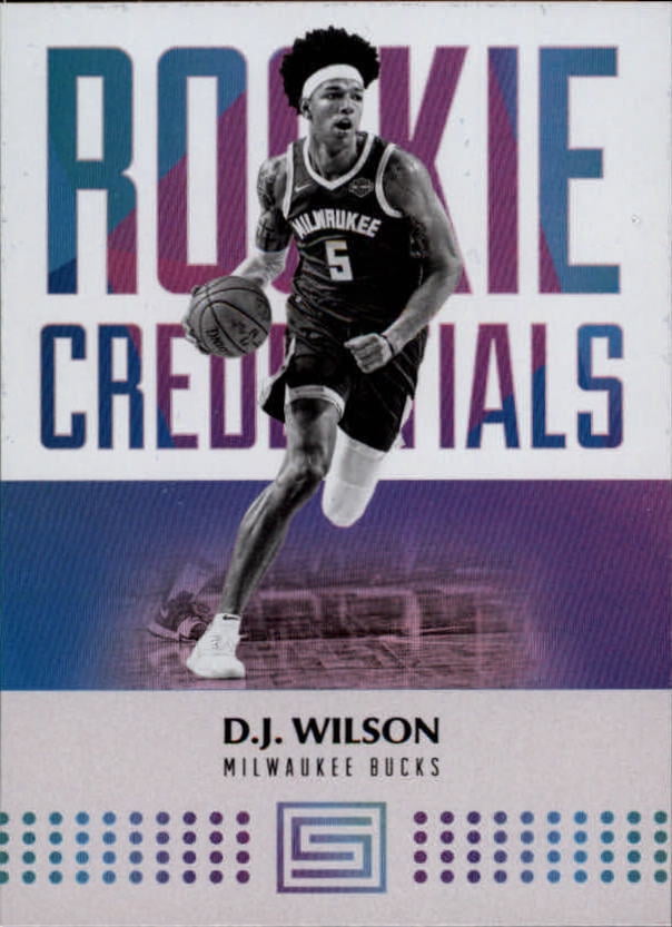 2017-18 Panini Status Rookie Credentials #13 D.J. Wilson RC NBA ...