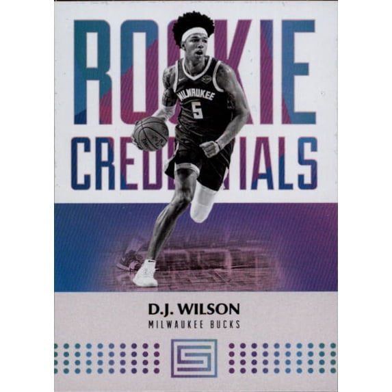 2017-18 Panini Status Rookie Credentials #13 D.J. Wilson RC NBA ...