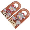 thumbnail image 1 of Christmas Hanging Door Sign 2Pcs Decorative Wooden Ornament Ideal For Homeowners Holiday Party Decor, 1 of 5