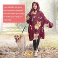 thumbnail image 4 of Christmas Corgi Wearable Oversized Blanket,Wearable Blanket Hoodie for Adults,Cozy Hooded Blankets with Super Pockets,Super Warm Fuzzy Pullover for Women & Men, 4 of 6