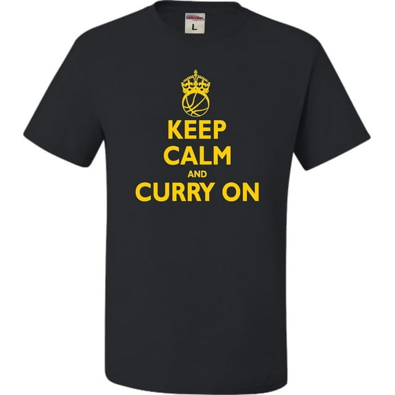 Youth Keep Calm And Curry On T-Shirt