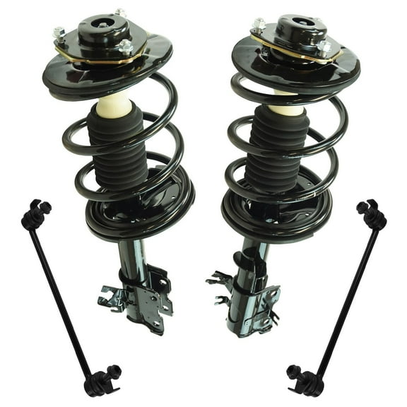 TRQ 4pc Front Strut Spring Assembly & Sway Bar Link Set for Infiniti FX35 FX45 SCA67137