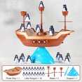 thumbnail image 4 of Hioecau Penguin Pirate Ship Balance Toy Logic Thinking Focus Training Multi-player Interactive Balance Tower Board Game Toddlers Educational Balancing Toy, 4 of 8