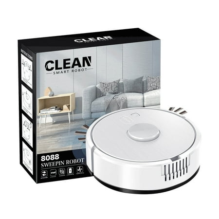 Intelligent Sweeping Robot, Multifunctional Mini 3 in 1 Vacuum Cleaner, Powerful Suction Quiet Automatic Smart Mopping Robot Vacuum Cleaner for Pet Hair All Floors Small Household Appliance