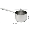 thumbnail image 4 of Bgsha Stainless Steel Saucepan Milk Pot Small Sauce Pan Saucepan Non Stick with Clad Bottom For Cooking Boiling Stewing Easy Cleaning & Dishwasher Safe, 4 of 9