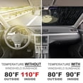 thumbnail image 4 of Totoro Windshield Sun Shade - Car Sun Shade Windshield Keeps Interior Cool, Reflector Sunshade, Foldable Sunshade for Car Windshield for Cars, SUVs 51"x28", 4 of 8