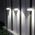 thumbnail image 3 of LINLIN 4pcs Solar Gutter Lights Outdoor Solar Light,Waterproof Solar Garden Lighting Outdoor Landscape Fence Lights for Wall Backyard Porch Patio Driveway Deck (Black 4pcs White Light), 3 of 9