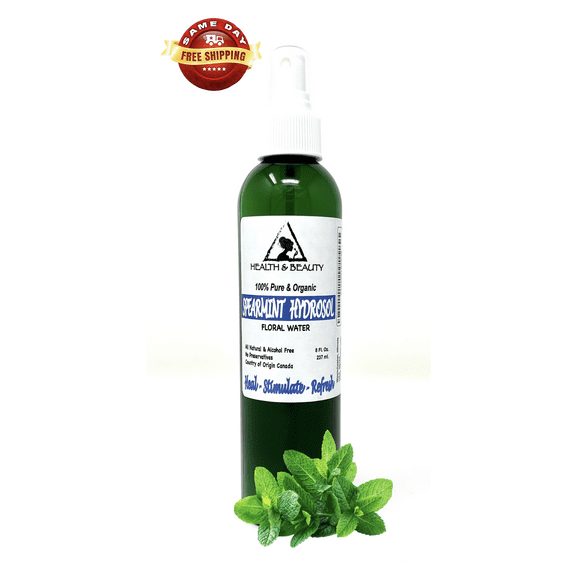 Spearmint Hydrosol Organic Floral Water Pure Natural 8 oz