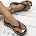 thumbnail image 7 of enyan Flip Flops for Women Women's Comfortable Summer Beach Thong Sandals for Women with Cushion Walking Arch Support Yoga Mat Indoor Outdoor Soles,Black,Size 7.5, 7 of 7