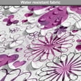 thumbnail image 5 of Butterfly Dog Crate Cover, Flora and Fauna Image with Contrast Colors Hand Drawn Natural Pattern Vintage, Easy to Use Pet Kennel Cover for Dogs, 35" x 23" x 27", Purple White, by Ambesonne, 5 of 6