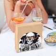 thumbnail image 3 of Yayeee Napkin Holder for Table Set of 2 Kitchen Paper Tissue Organization, Skeleton with Glasses, 3 of 8