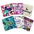 thumbnail image 1 of Inkdotpot Set of 6 Drink Coasters Easy Clean 4-inch SquareCoastersCork Base-Reusable- Quotes, 1 of 8