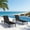 Classic Black, variant on CIOKEA Outdoor Lounge Chair, Foldable Aluminum Pool Chaise Lounge with 5 Positions Recliner, No Assembly, Blue